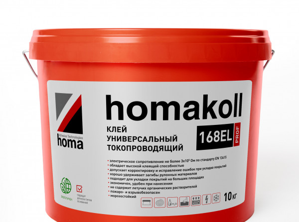 Клей токопроводящий homakoll 168 EL PROF 10кг