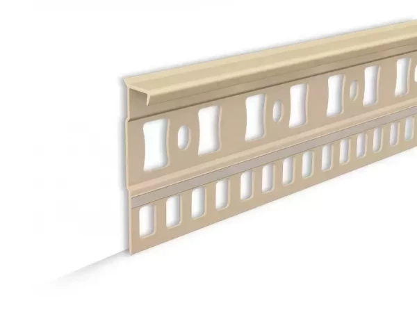 Плинтус для ковролина IDEAL 012 Бежевый Пк55-012, 55x7x2200мм