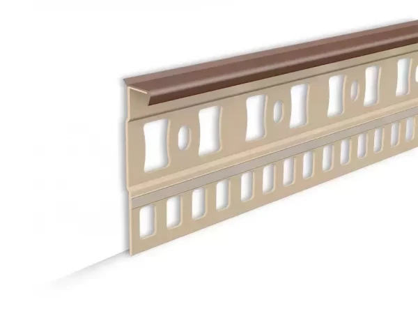 Плинтус для ковролина IDEAL 019 Коричневый Пк55-019, 55x7x2200мм